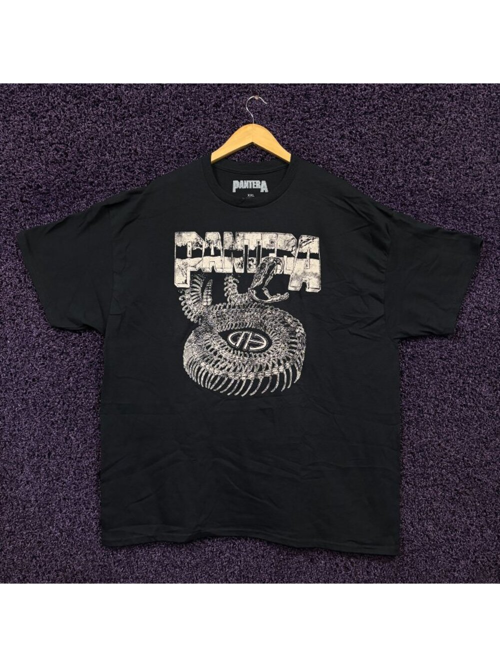 Pantera Cowboys From Hell Skeletal Snake Band T-Shirt XXL